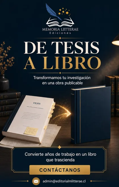 Afiche del servicio De tesis a libro de Editorial Memoria Litterae